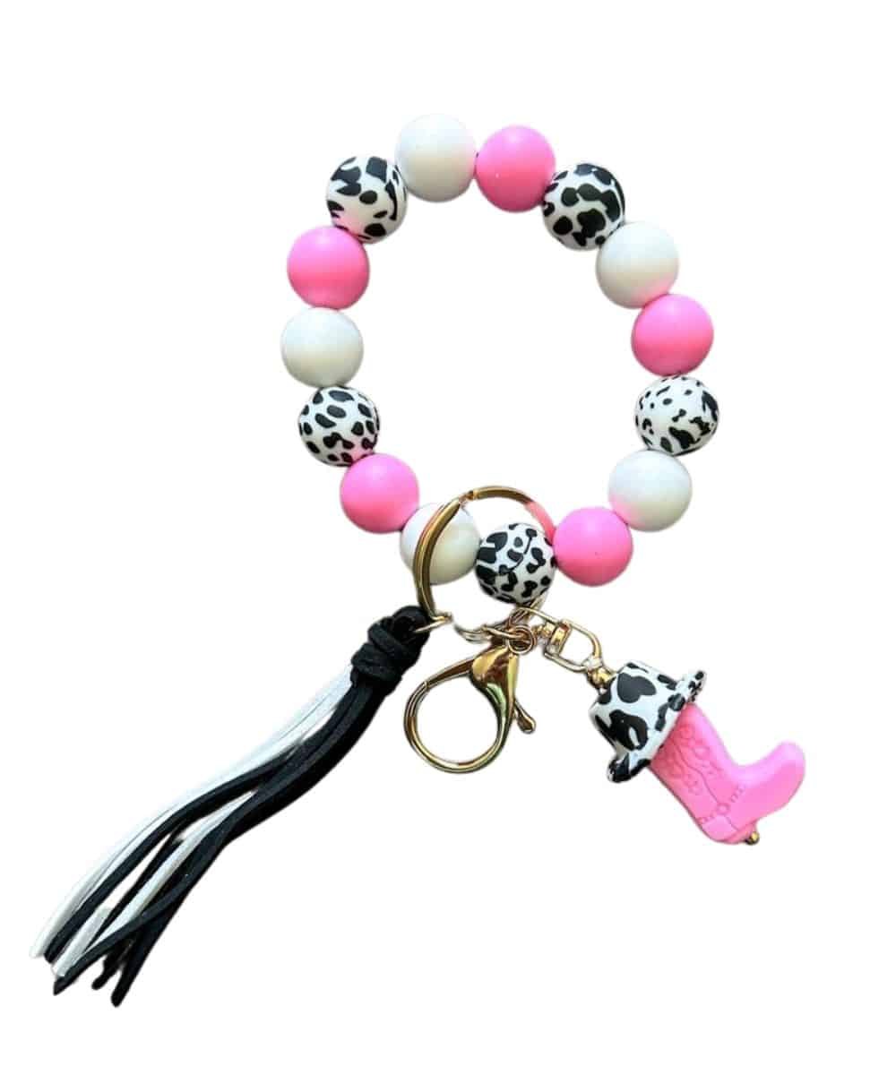Jillian Ink Boot Wristlet Keychain - Cowpokes Work and Western