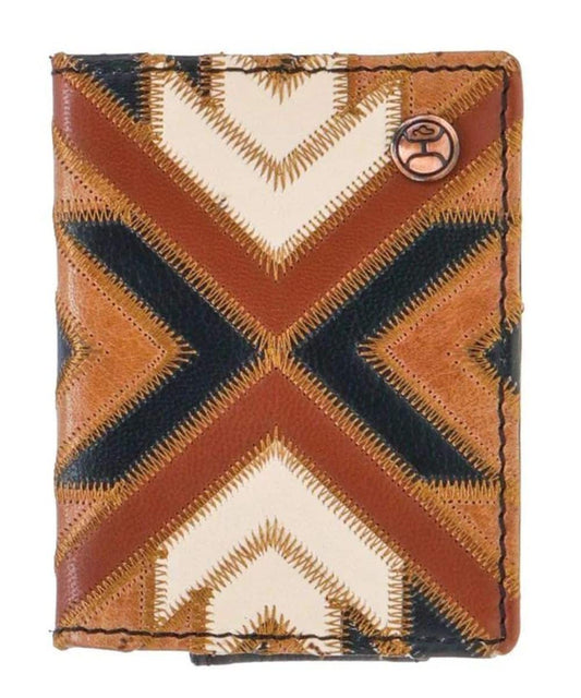 Hooey Men's Montezuma Bifold Money Clip Wallet