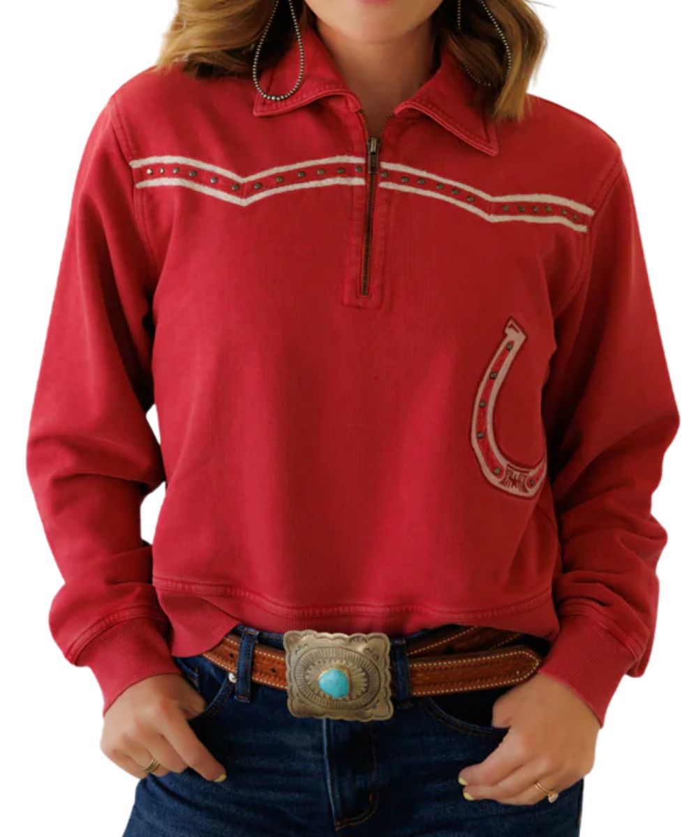 Howdy Hanny Women's 1/4 Zip Pullover
