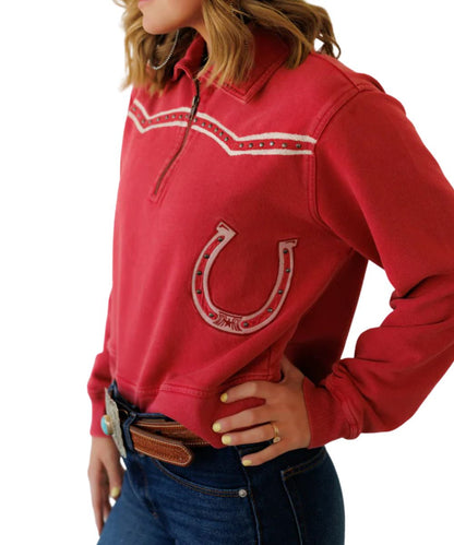 Howdy Hanny Women's 1/4 Zip Pullover