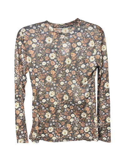 Howdy Hanny Women's Floral Mesh Top