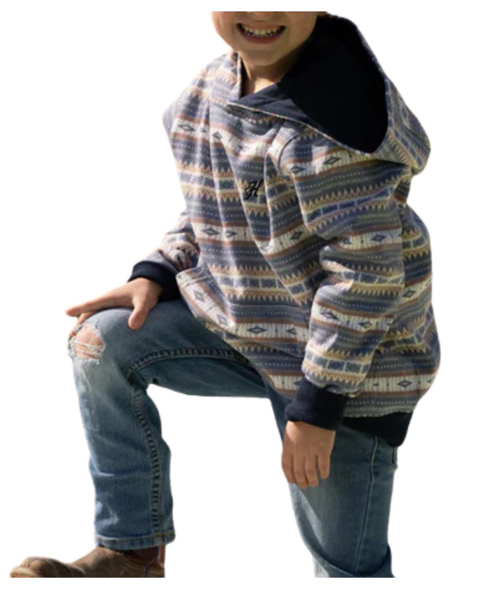 Hooey Boys' Aztec Striped Legendary Hoodie