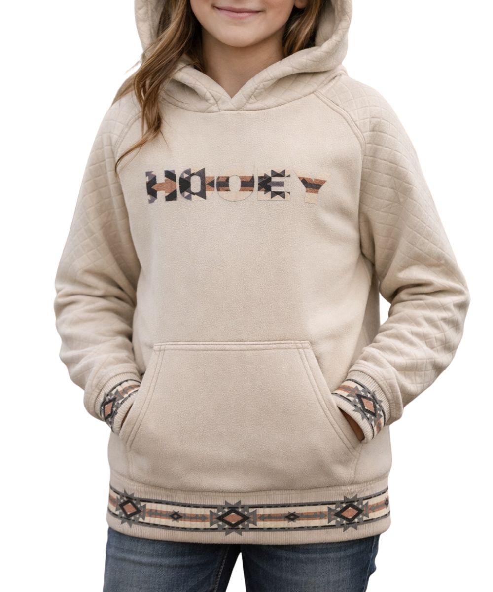 Hooey Girls' Cream Legendary Hoodie