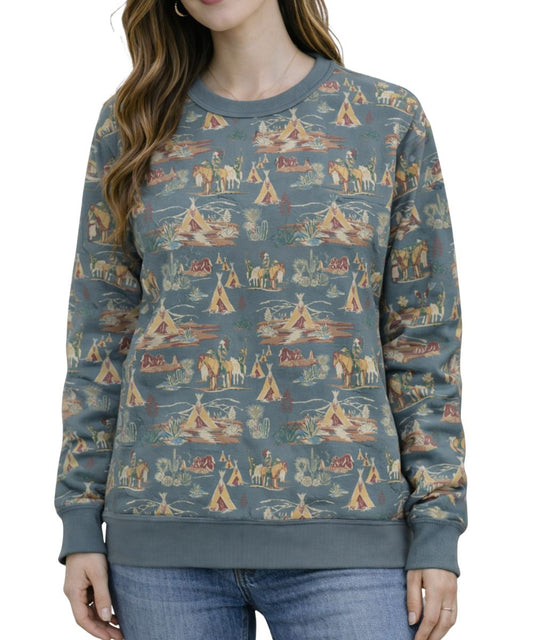 Hooey Women's Stallion Crew Sweatshirt