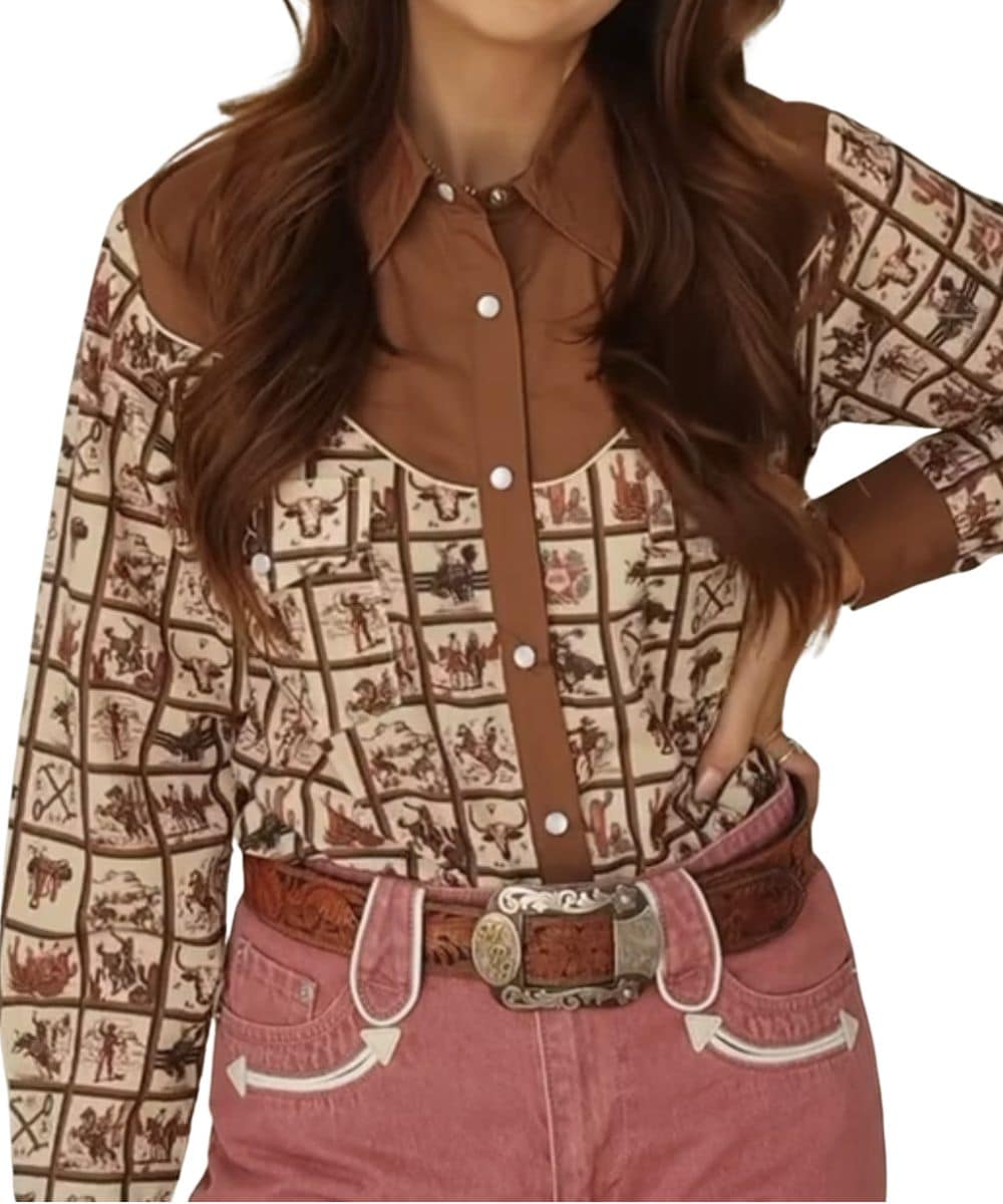 HH2709-BRWNWESTRNSQ ! desc :  ! caption :