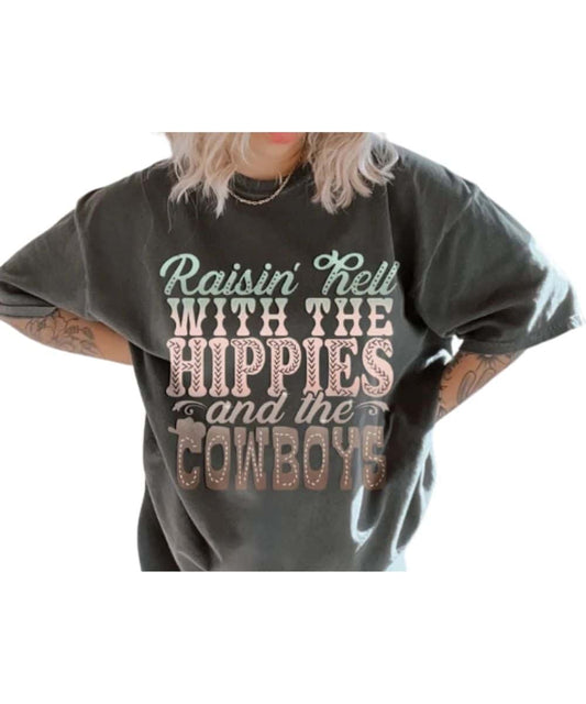 Common Daisy Women's Hippies & Cowboys Tee