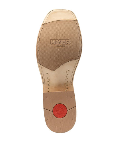 Sole view of the hybrid outsole on the men's exotic boot