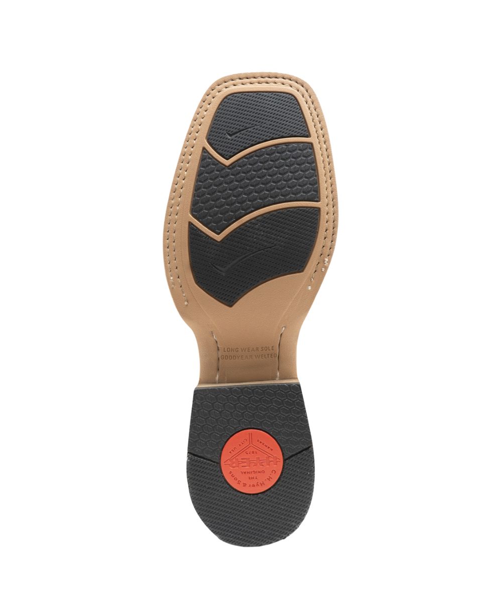Sole view of the rubber outsole on the men's axtell boot