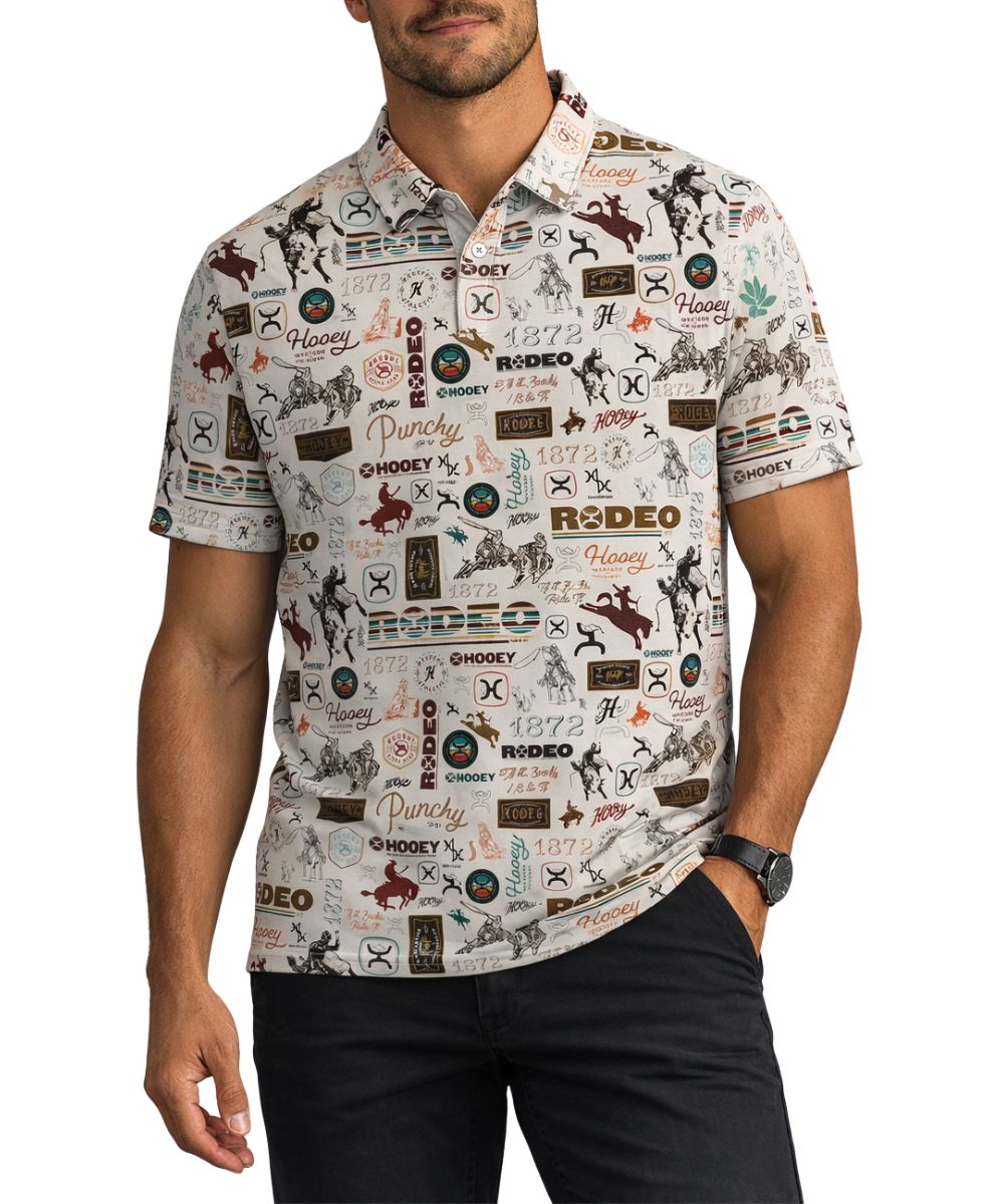 Hooey Men's The Weekender Polo Shirt