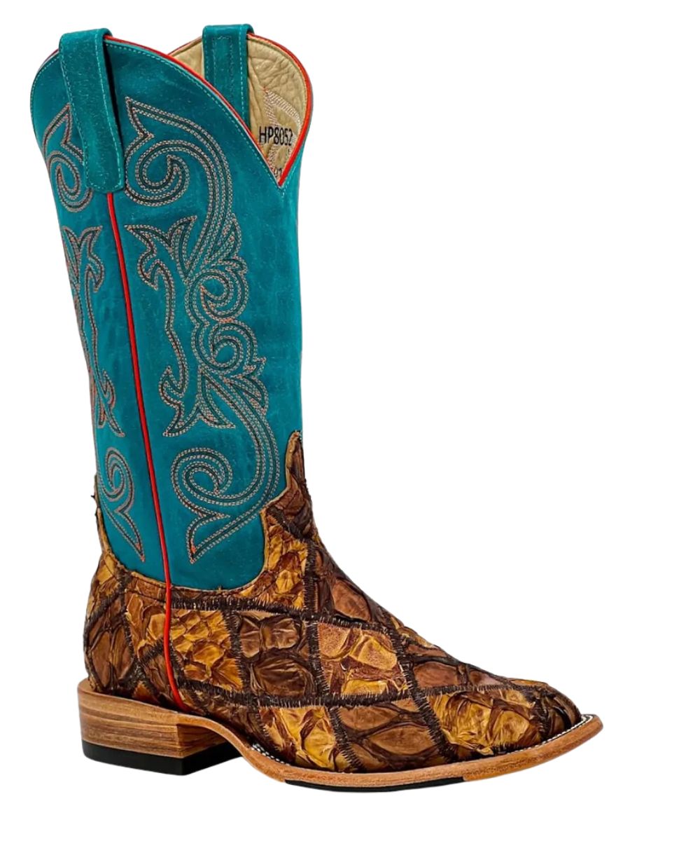 Horse Power Men's Bass Patchwork Boot - Cowpokes Work and Western