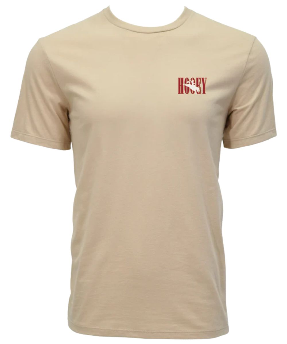 Front view of the men's wild ride graphic tee featuring a small logo printed on the front chest
