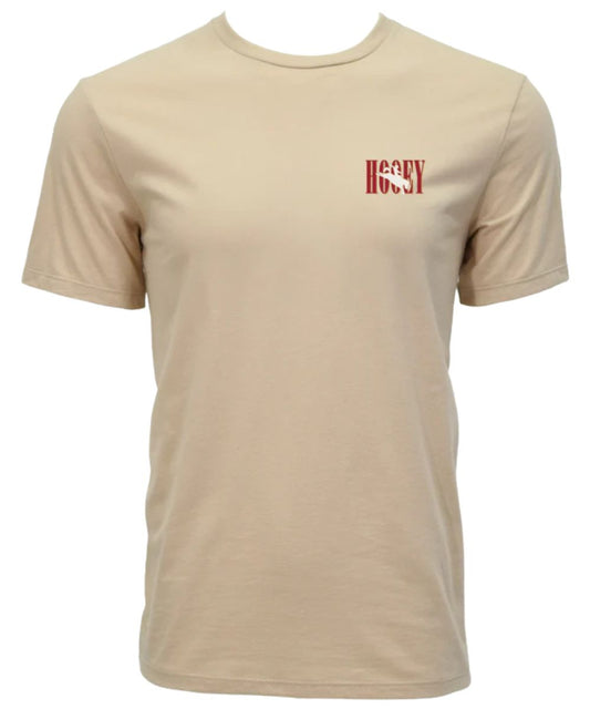Front view of the men's wild ride graphic tee featuring a small logo printed on the front chest