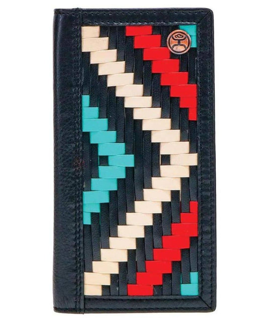 Hooey Men's Black Hawk Rodeo Wallet