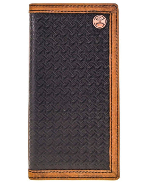Hooey Men's Basket Weave Rodeo Wallet