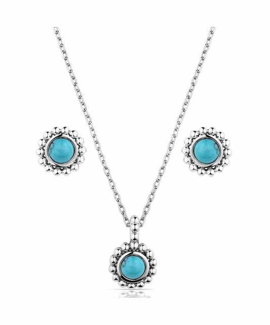 Montana Silversmiths Women's Blue Waters Turquoise Jewelry Set