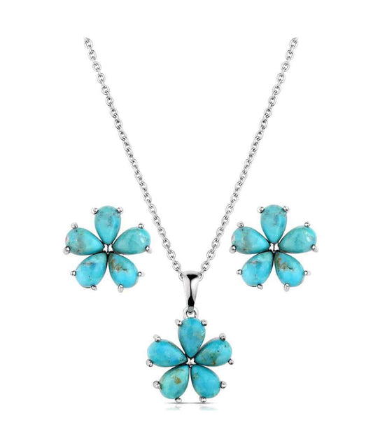 Montana Silversmiths Women's Floral Sky Jewelry Set