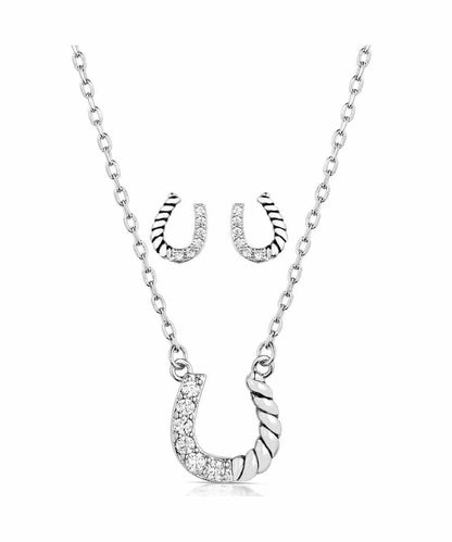 Montana Silversmiths Women's Roping Luck Jewelry Set