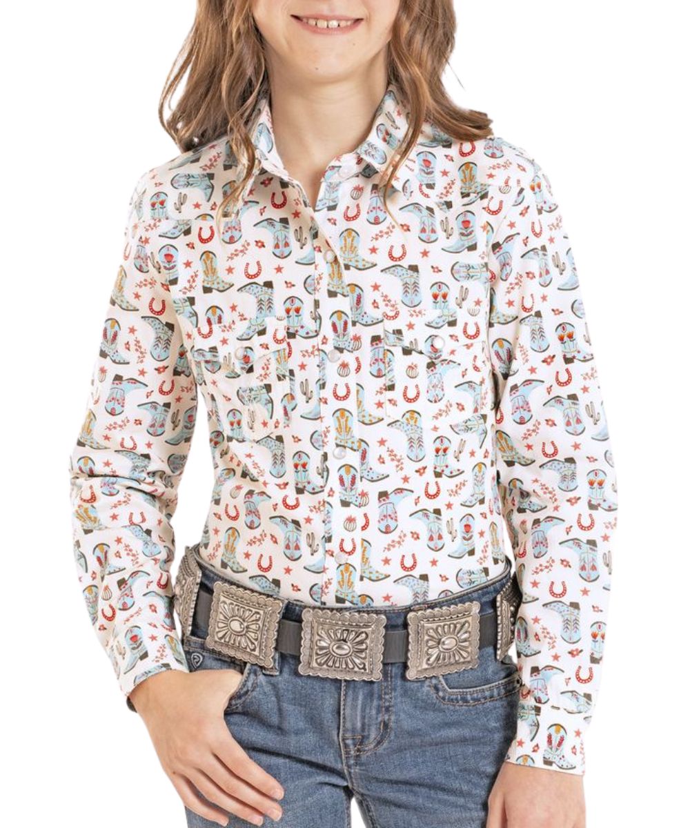 Panhandle Slim Girls' Snap Shirt
