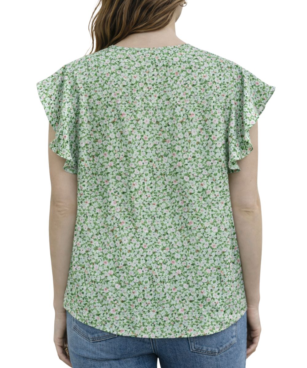 Lala Loo Women's Boho Floral Blouse