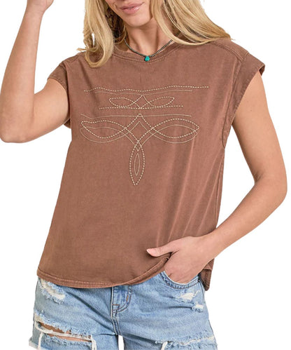 Panhandle Slim Women's Boot Stitch Tee