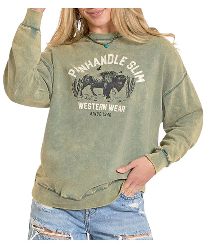 Panhandle Slim Women's Buffalo Sweatshirt