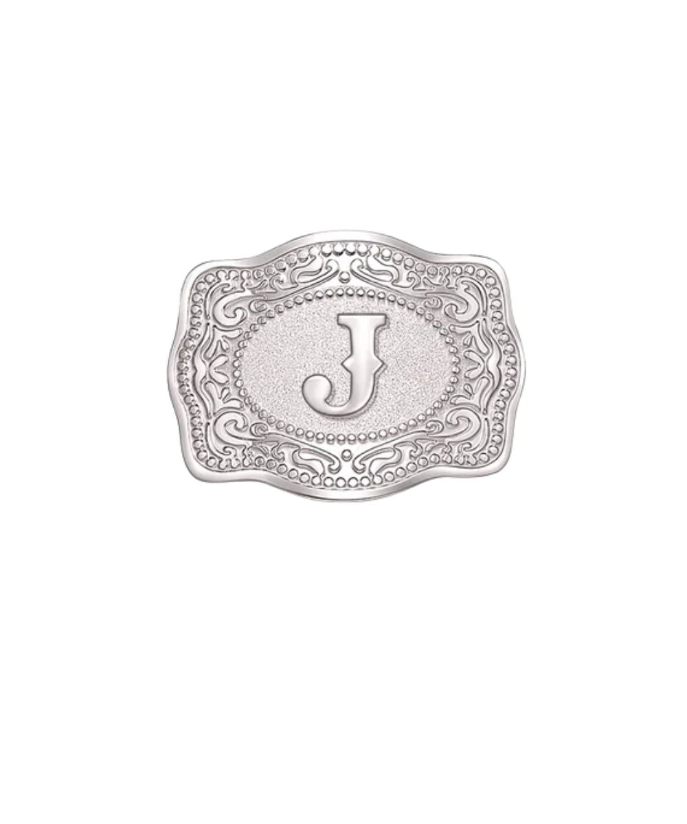 SpurWest J Initial Mini Belt Buckle Hatpin
