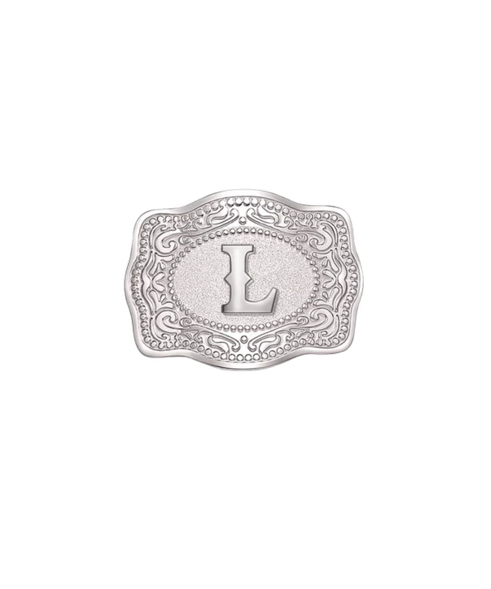 SpurWest L Initial Mini Belt Buckle Hatpin
