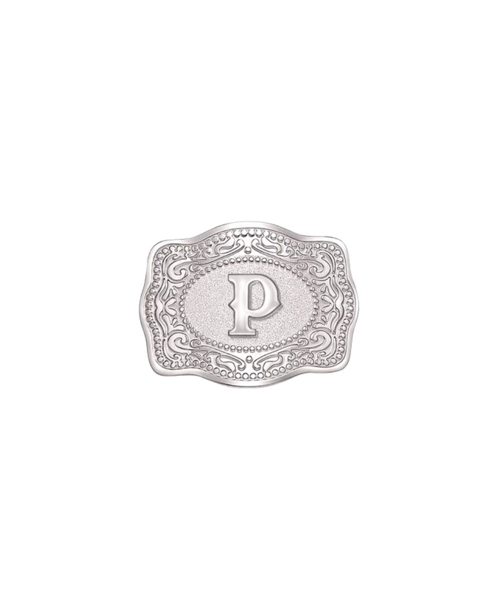 SpurWest P Initial Mini Belt Buckle Hatpin