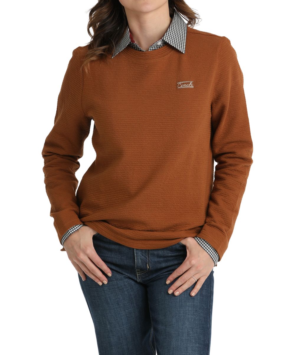 Cinch Women's Textured Pullover