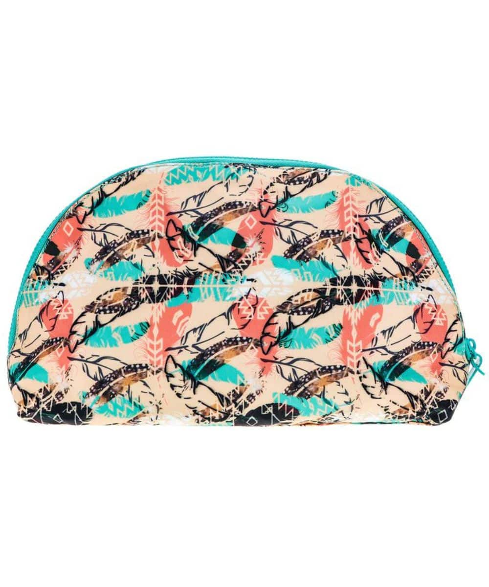 Hooey Women's Topawa Feather Large Makeup Bag