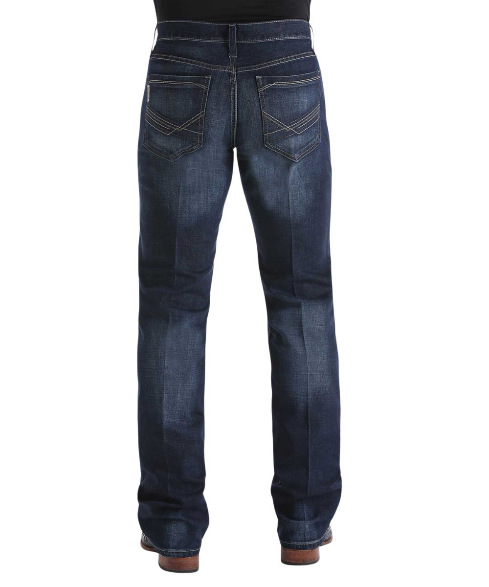 Cinch Men's Ian Dark Stonewash Slim Boot Cut Jean