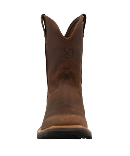 Front facing view of the square toe