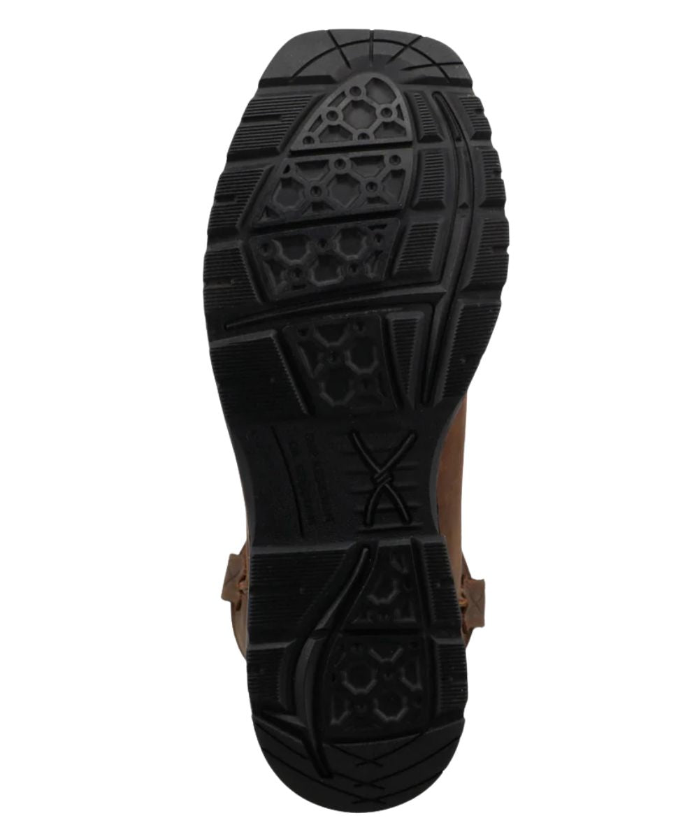 Sole view of the oil and slip resistant rubber outsole