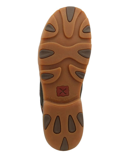 Sole view of the oil and slip resistant rubber outsole