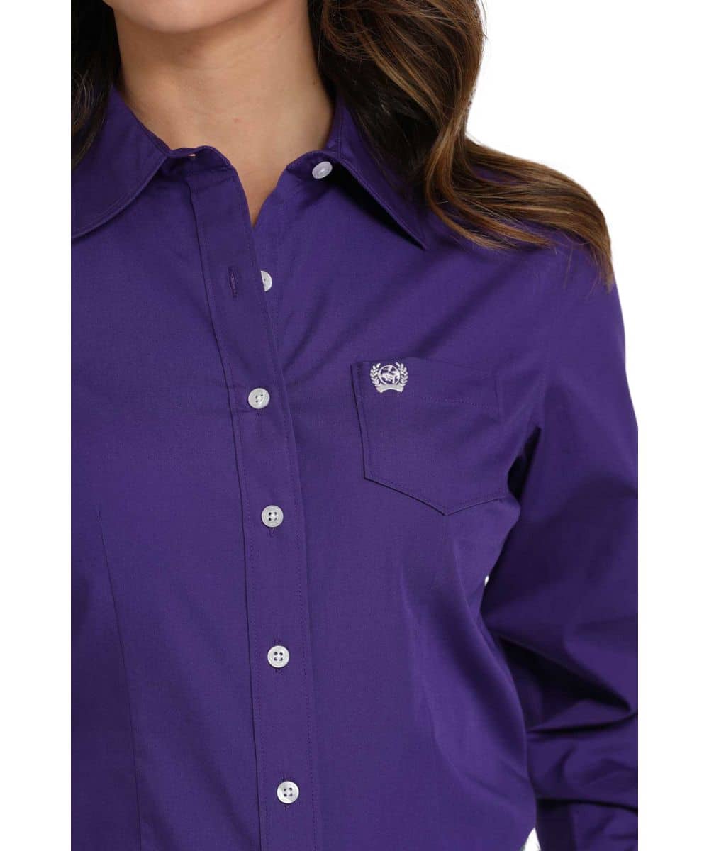 Cinch Women's Purple Classic Button Down Shirt