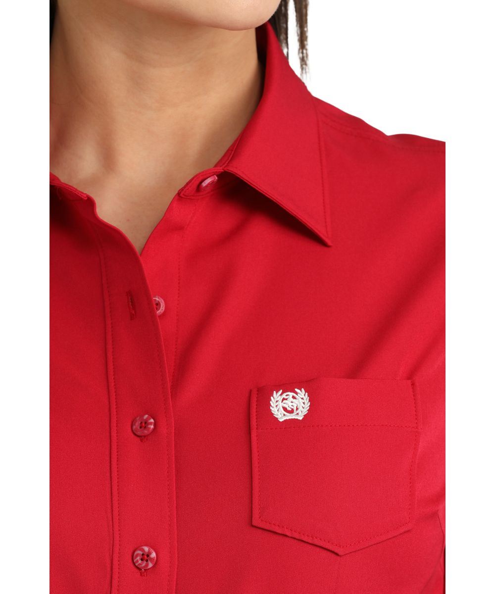 Cinch Women's Pink ArenaFlex Button Down Shirt