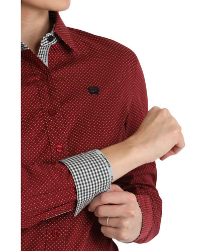 Cinch Women's Polka Dot Button Down Shirt