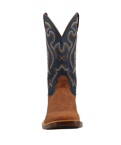 Front view featuring the wide square toe