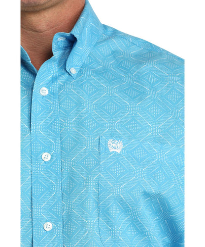 Single Open Chest Pocket And A Button Down Collar