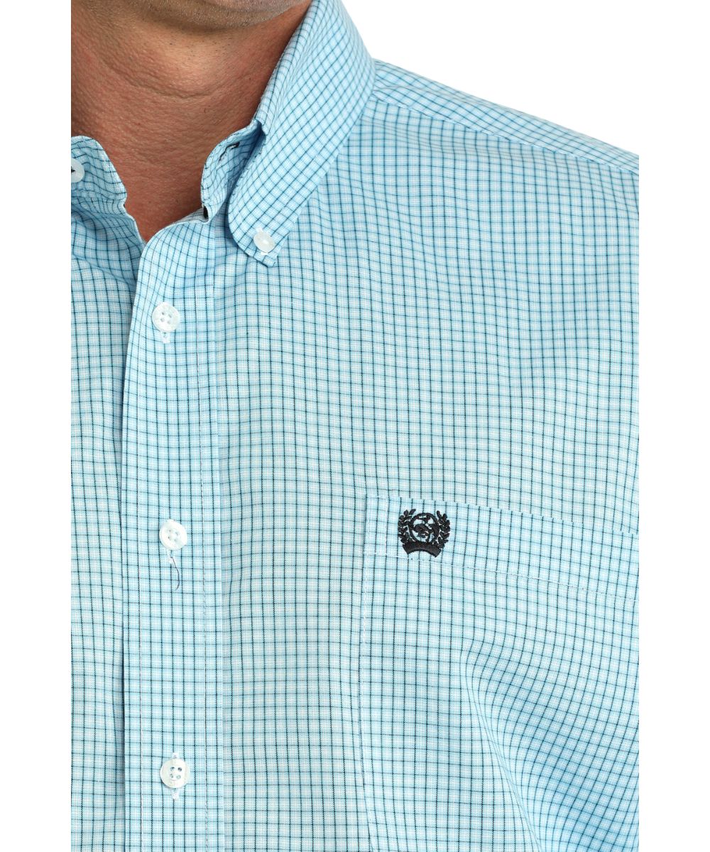 Single Open Chest Pocket And Button Down Collar