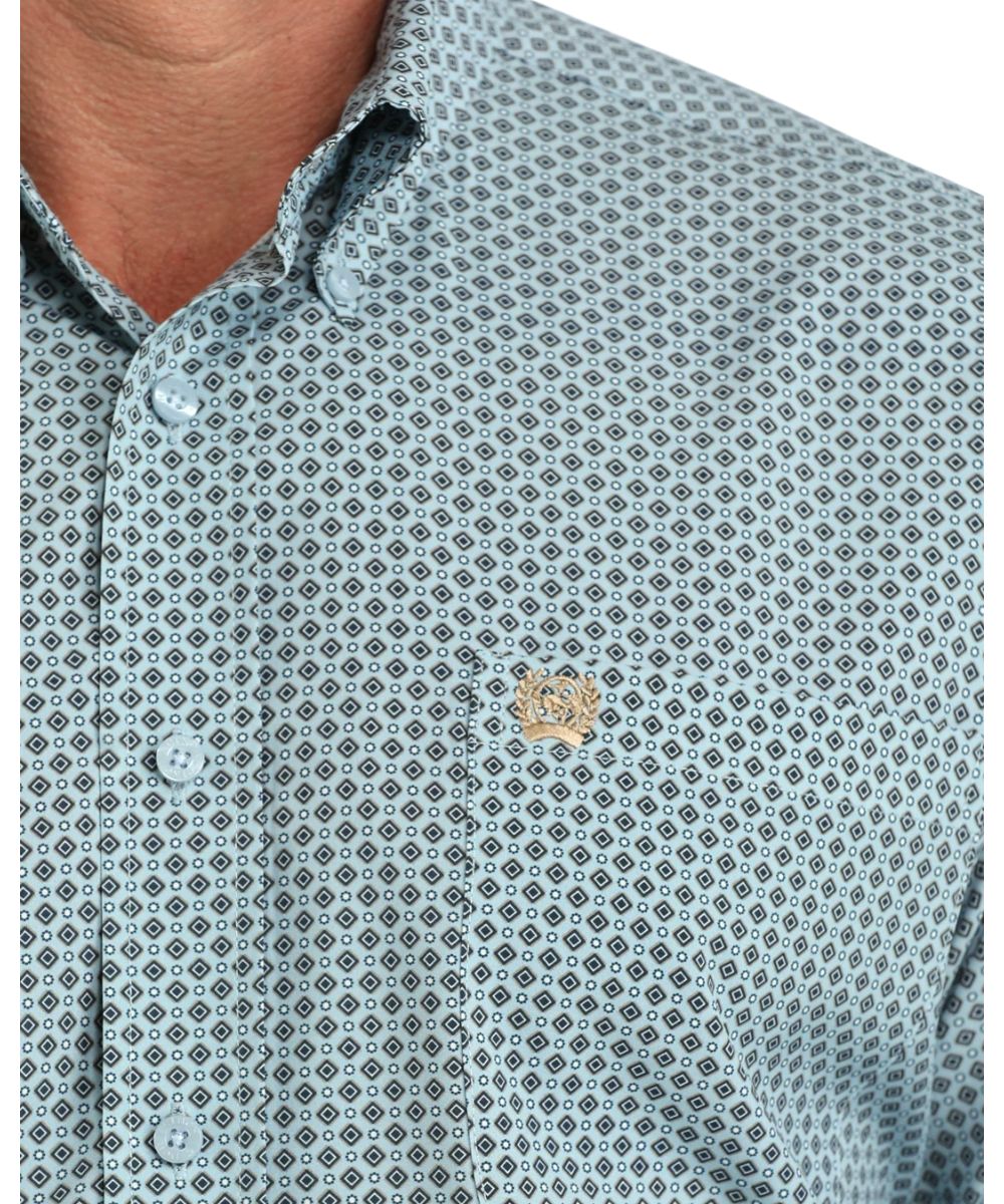 Close-up view of the geometric diamond print