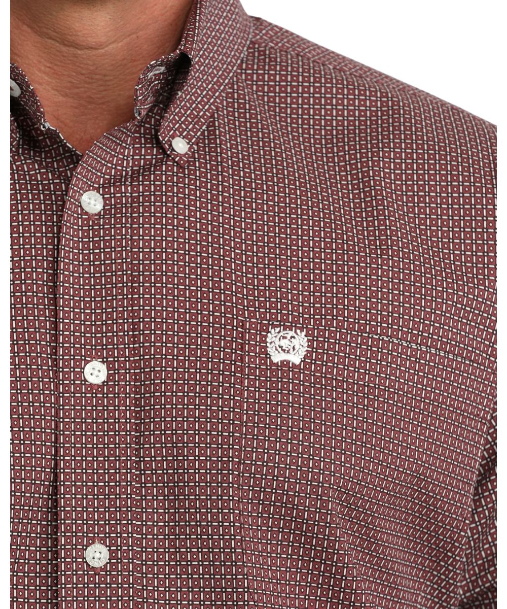Close-up view of the geometric print