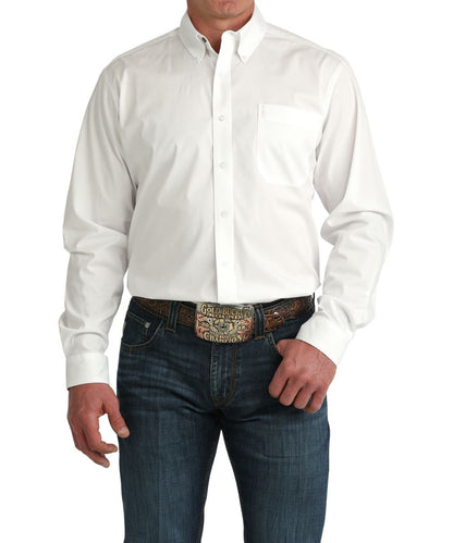 Cinch Men's White Classic Button Down Shirt
