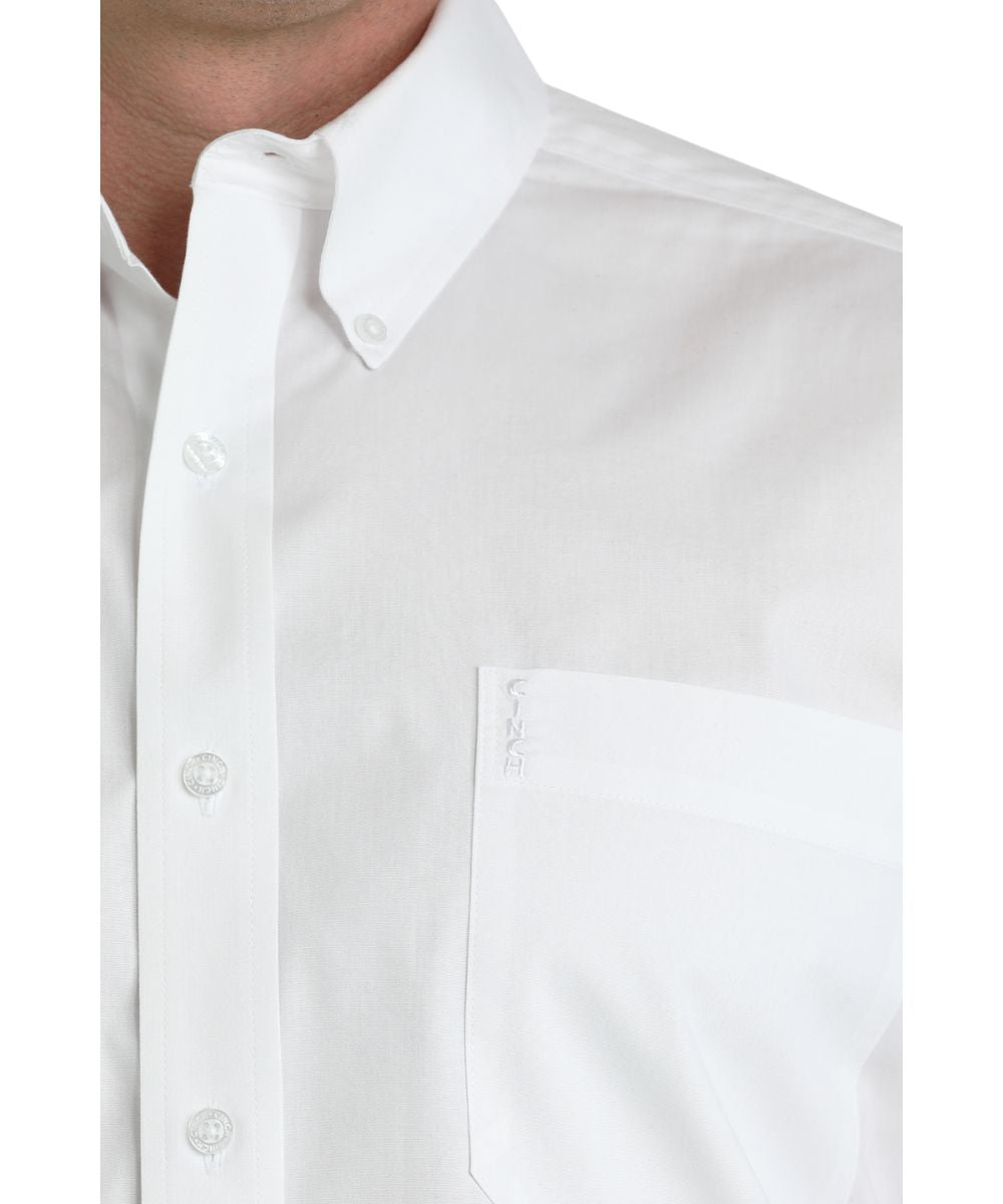 Cinch Men's White Classic Button Down Shirt