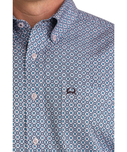 Cinch Men's Lilac ArenaFlex Long Sleeve Button Down Shirt