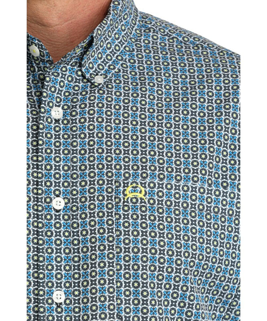 Single Open Chest Pocket And Button Down Collar