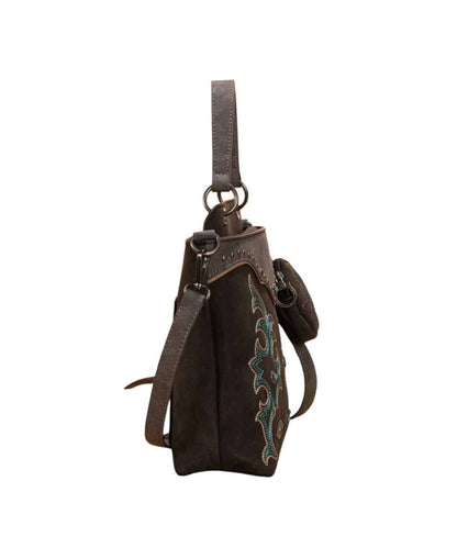 Montana West Women's Boot Scroll Crossbody Purse