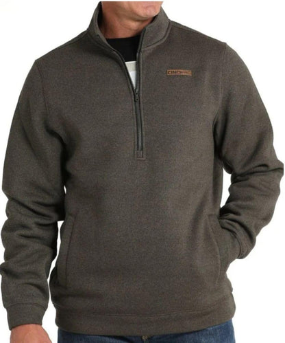 Cinch Men's Olive 1/2 Zip Pullover
