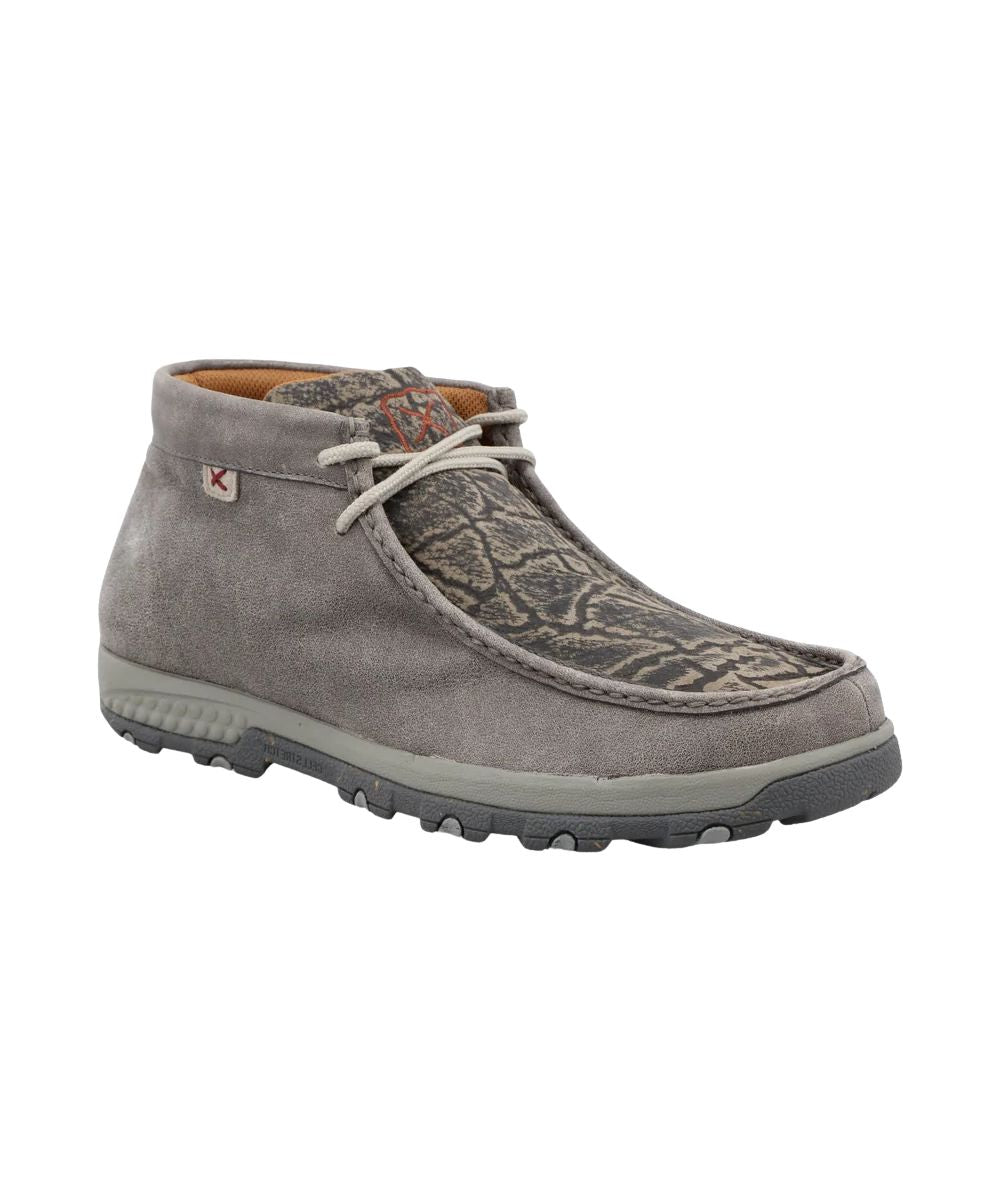 Twisted X Men's Grey & Grey Elephant Chukka Driving Moc