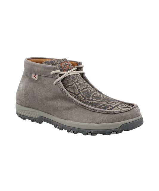 Twisted X Men's Grey & Grey Elephant Chukka Driving Moc